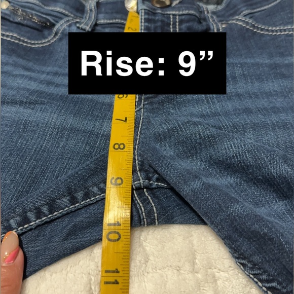 Q Baby No Gap Waistband Womenβs Jeans Elastic waist 5/6 x 32 mid rise - Picture 2 of 13